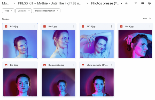 Exemple de photos à destination de publications presse pour un artiste indépendant